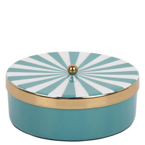 Present Time Storage Box Candy Swirl Round